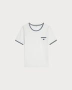 CELINE 70's Triomphe T-Shirt | Celine Short-Sleeved Top (White)