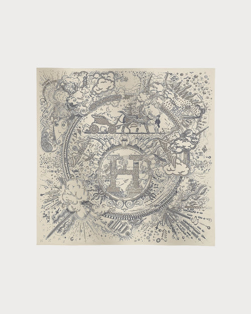 HERMES Please Hold The Line Scarf 90 | Hermès silk scarf (multicolor)