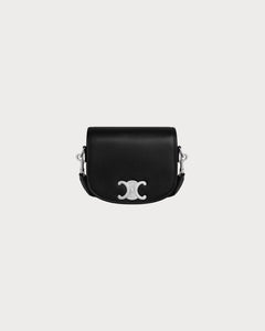 CELINE Men's Small Besace Strap Triomphe | Celine Men's Handbag (Black)