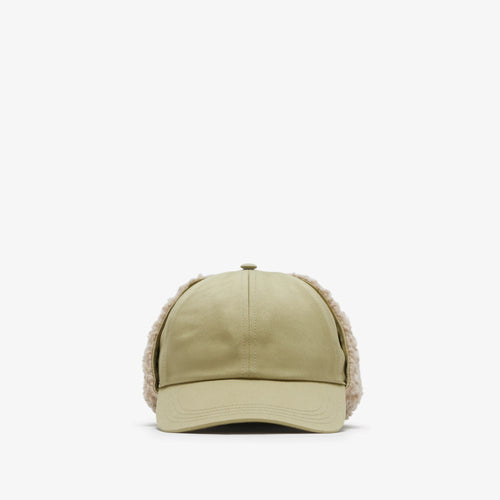 BURBERRY Fleece Trim Trapper Cap | 博柏利 帽 (Hunter)