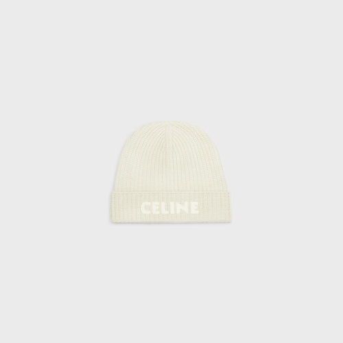 CELINE Men's Beanie | 賽琳 男仕冷帽 (Ecru)