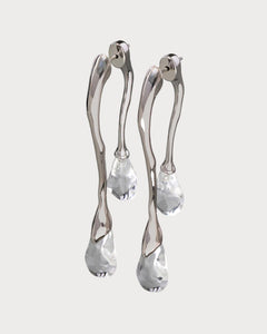 ALEXIS BITTAR Lucite Silver Front Back Double Drop Earring | 耳環 (多色)
