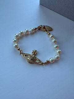 VIVIENNE WESTWOOD Mini Bas Relief Pearl Bracelet | 西太后 珍珠手鏈 (多色)