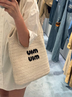 MIU MIU Ivy Raffia-Effect Woven Tote Bag | 繆繆 草編袋 (多色)