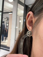 CHANEL Black CC Chanel Earrings | 香奈兒 耳環 (黑色)