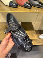 CHANEL Black Mary Jane Flat | Chanel Flats (Black)