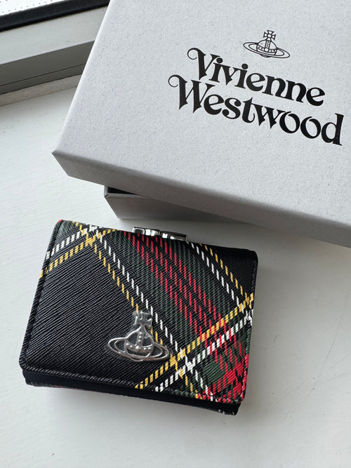 VIVIENNE WESTWOOD Small Frame Wallet | 西太后 銀包 (綠色)