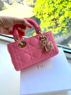 CHRISTIAN DIOR Micro Lady D-Joy Bag | 迪奧 手袋 (迷你/多色)Candy Pink