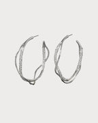 ALEXIS BITTAR Intertwined Two Tone Pave Hoop Earring | 耳環 (多色)