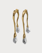 ALEXIS BITTAR Lucite Silver Front Back Double Drop Earring | 耳環 (多色)