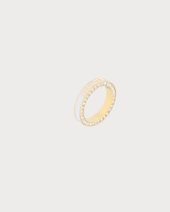 CHRISTIAN DIOR Dior Night Code Ring Gold-Finish Metal with White Crystals | 迪奧 戒指 (多色)