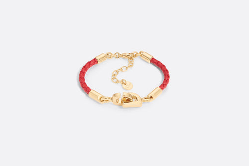 CHRISTIAN DIOR CD Lock Bracelet | 迪奧 手鏈 (Red)