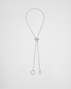 PRADA 1PS052 Metal Keychain Necklace | Prada Necklace (Multicolor)