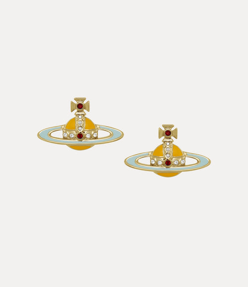 VIVIENNE WESTWOOD Small Neo Bas Relief Mustard Earrings | 西太后 耳環 (金色)