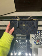 CHANEL 26P AP1341 Vanity Case with Chain | 香奈兒 手袋 (藍色)