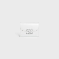 CELINE Small Wallet Triomphe Shiny Calfskin | Celine cowhide Arc de Triomphe wallet (multi-color)