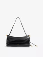 ALAIA Le Click East West Medium Leather Shoulder Bag Noir | 手袋 (黑色) - LondonKelly 英國名牌代購