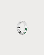 APM MONACO A22798XKG Green & White Heart Ring | 綠白愛心戒指 (銀色) - LondonKelly 英國名牌代購