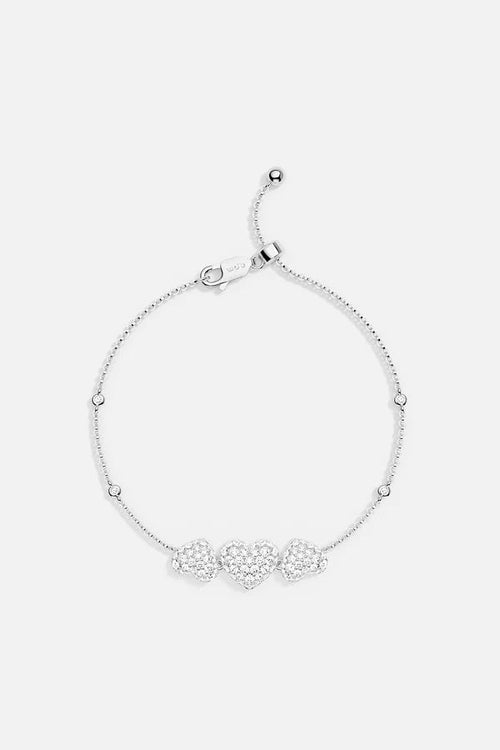 APM MONACO AB5699OX Heart Adjustable Bracelet | 愛心可調手鏈 (銀色) - LondonKelly 英國名牌代購