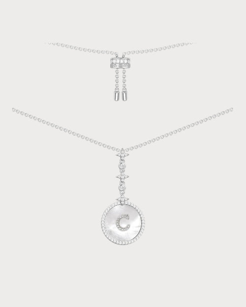 APM MONACO AC5794XNAA Alphabet Eternelle Adjustable Necklace | 可調式頸鏈 (銀色) - LondonKelly 英國名牌代購