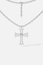 APM MONACO AC8233OX Cross Chain Necklace | 十字鏈條項鍊(銀色) - LondonKelly 英國名牌代購