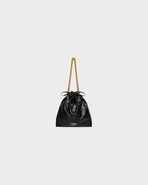 BALENCIAGA Crush Small Tote Bag | 巴黎世家 手袋 (黑色) - LondonKelly 英國名牌代購
