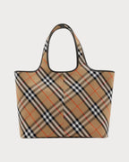 BURBERRY Check Tote Sand Leather(Medium/Brown) - LONDONKELLY 英國名牌代購