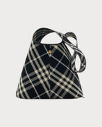 BURBERRY Small Check Shoulder Bag Black | 博柏利 手袋 (細碼/黑色) - LONDONKELLY 英國名牌代購