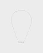 CELINE Monochroms Strass Necklace in Brass | 賽琳 頸鏈 (銀色) - LondonKelly 英國名牌代購