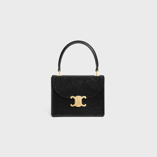 CELINE Small Box Blandine In Suede Calfskin With Strass | 賽琳 手袋 (黑色) - LondonKelly 英國名牌代購