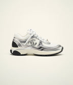 CHANEL G39792 Trainers Fabric & Laminated White & Silver | 香奈兒 波鞋 (銀色) - LONDONKELLY 英國名牌代購