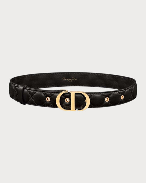 CHRISTIAN DIOR 30 Montaigne Belt | 迪奧 30蒙田皮帶 (30mm/黑色) - LondonKelly 英國名牌代購