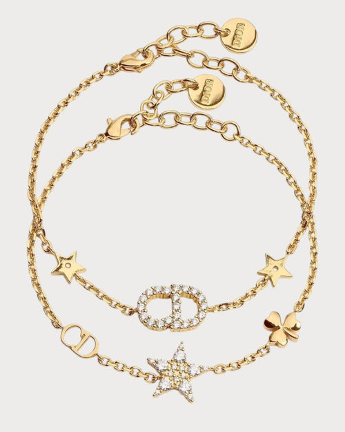 CHRISTIAN DIOR Clair D Lune Bracelet Set | 迪奧 手鏈 (金色) - LONDONKELLY 英國名牌代購