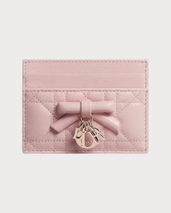 CHRISTIAN DIOR Lady Dior Freesia Card Holder | 迪奧 蝴蝶結卡套 (多色) - LONDONKELLY 英國名牌代購