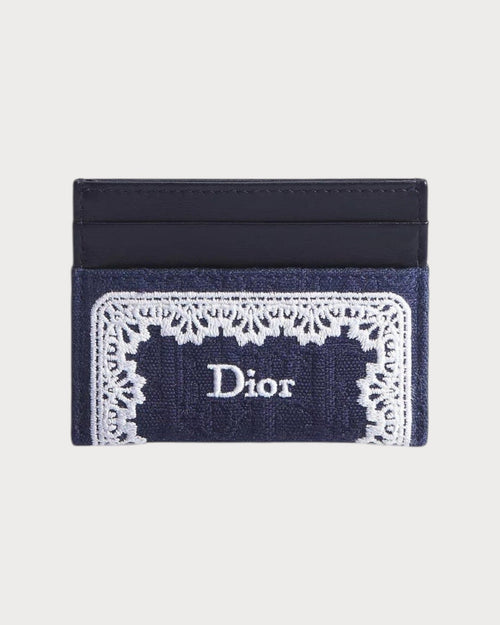 CHRISTIAN DIOR Oblique Freesia Card Holder | 迪奧 卡套 (藍色) - LONDONKELLY 英國名牌代購