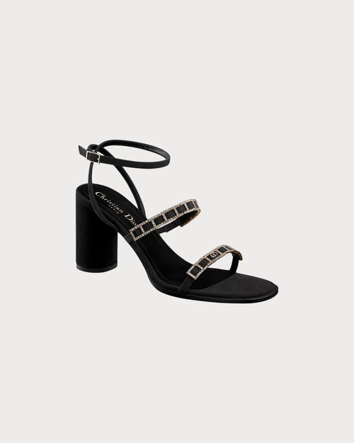 CHRISTIAN DIOR Women's Diorissime Heeled Sandal | 迪奧 高跟涼鞋 (黑色) - LondonKelly 英國名牌代購
