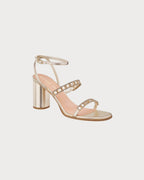CHRISTIAN DIOR Women's Diorissime Heeled Sandal | 迪奧 高跟涼鞋 (金色) - LondonKelly 英國名牌代購
