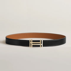 HERMES Men's H Au Carre Belt Buckle & Reversible Leather Strap | 愛馬仕 男仕雙面皮帶 (32MM/ 多色)