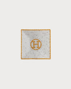 HERMES Mosaique au 24 gold square plate n°1 | 愛馬仕 方形碟 (金色) - LondonKelly 英國名牌代購