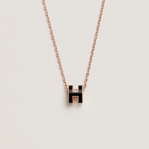 HERMES Rose Gold Mini Pop H Necklace | 愛馬仕 玫瑰金頸鏈 (多色) - LondonKelly 英國名牌代購