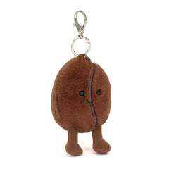 JELLYCAT Amuseables Coffee Bean Bag Charm | 咖啡豆手袋吊飾 (啡色) - LondonKelly 英國名牌代購