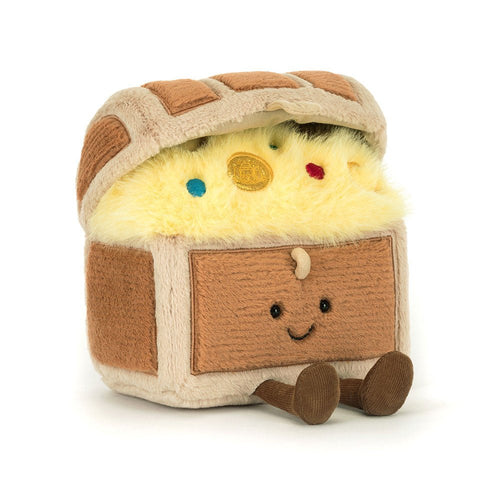 JELLYCAT Amuseables Treasure Chest | 寶藏箱 (啡色) - LondonKelly 英國名牌代購