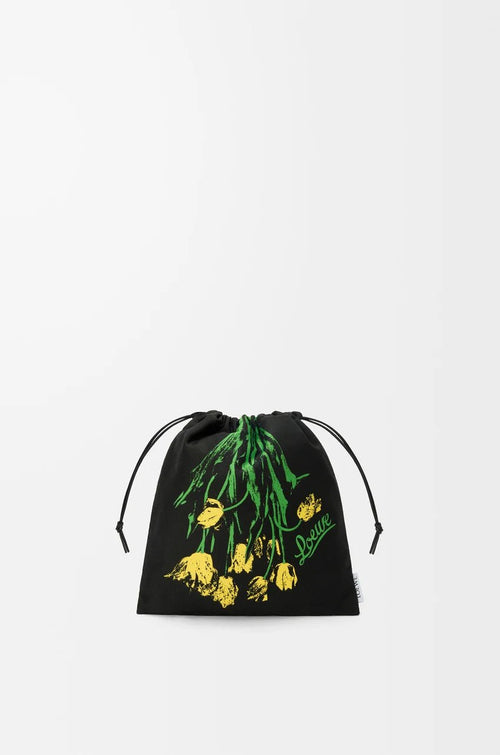 LOEWE Small Drawstring Pouch in Denim | 羅意威 手袋 (黑色) - LondonKelly 英國名牌代購