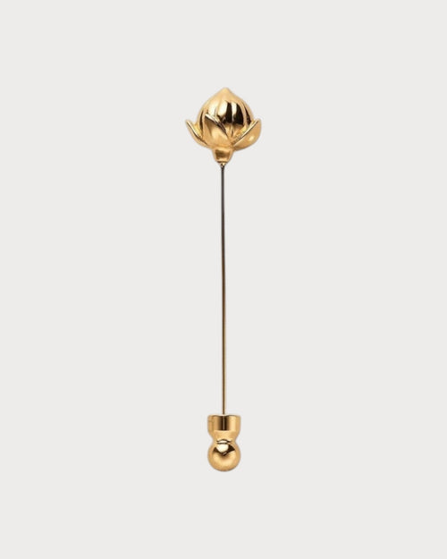 LORO PIANA Linen Flower Bud Pin | 諾悠翩雅 胸針 (多色) - LONDONKELLY 英國名牌代購
