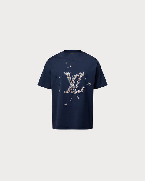 LOUIS VUITTON 1AHW60 Men's Embroidered Cotton T-Shirt | 路易威登 男仕上衣 (深藍色) - LondonKelly 英國名牌代購