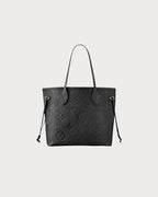 LOUIS VUITTON M45685 Neverfull MM Tote Bag Monogram Empreinte Leather | 路易威登 手提袋 (Black)