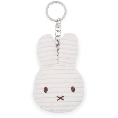MIFFY Flat Corduroy Keyring | 米菲扁平燈芯絨鑰匙扣 (白色) - LondonKelly 英國名牌代購