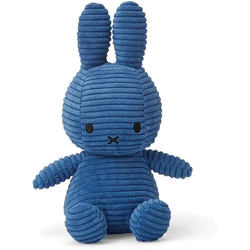 MIFFY Sitting Corduroy Plush | 米菲坐著的燈芯絨毛絨毛玩具 (深藍色) - LondonKelly 英國名牌代購