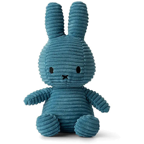MIFFY Sitting Corduroy Plush | 米菲坐著的燈芯絨毛絨毛玩具 (藍色) - LondonKelly 英國名牌代購