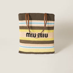 MIU MIU Raffia - Effect Woven Tote Bag | 繆繆 草編袋 (多色) - LondonKelly 英國名牌代購